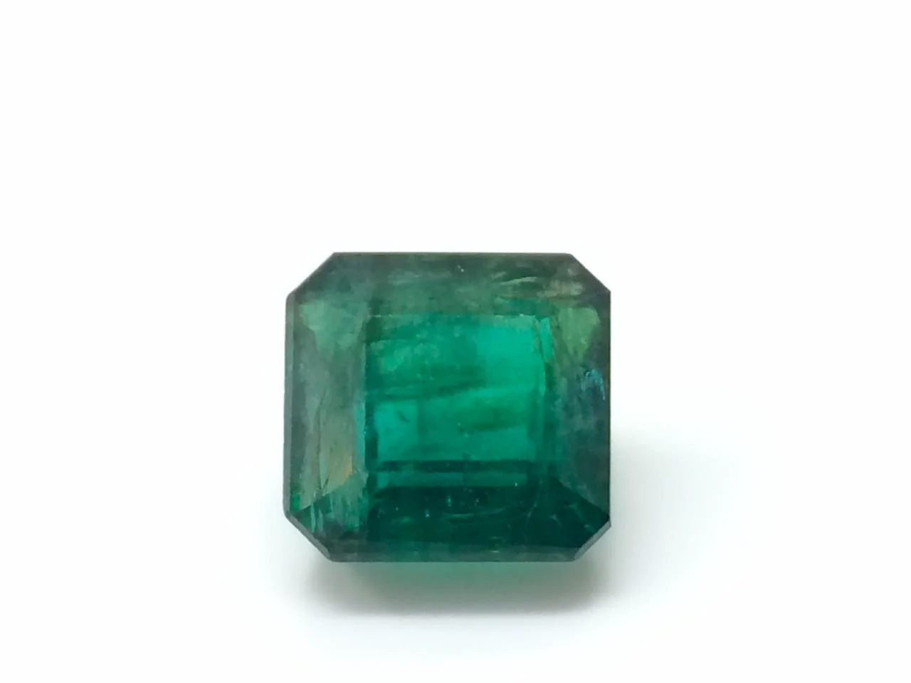 7.30 carats Natural Emerald with Silver Ring - Image 3