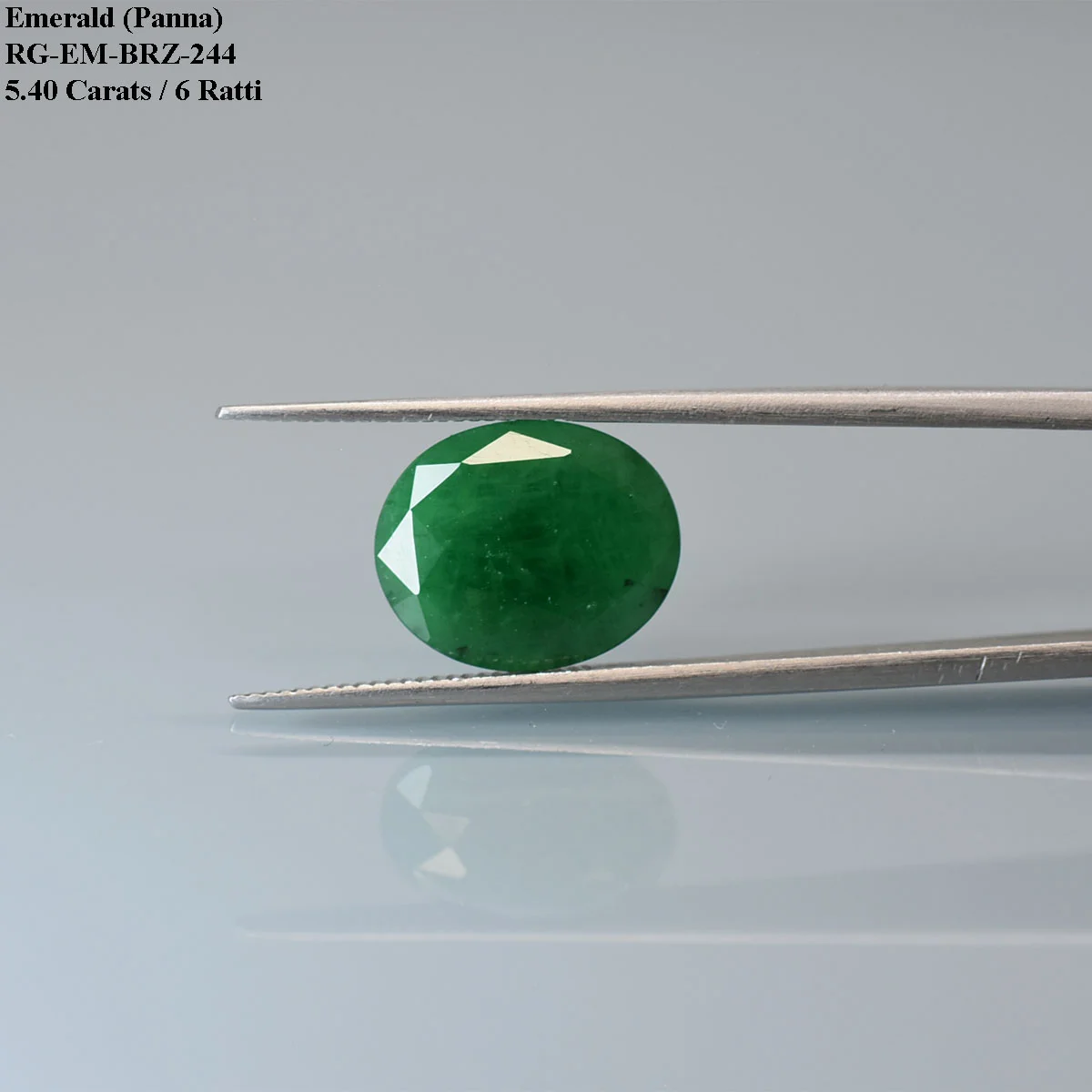 5.4 Carats Brazilian Emerald ( 6 Ratti Panna ) - Image 2