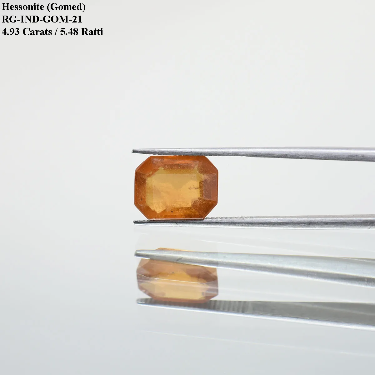 4.93 Carats Hessonite Garnet ( 5.48 Ratti Gomed ) - Image 2