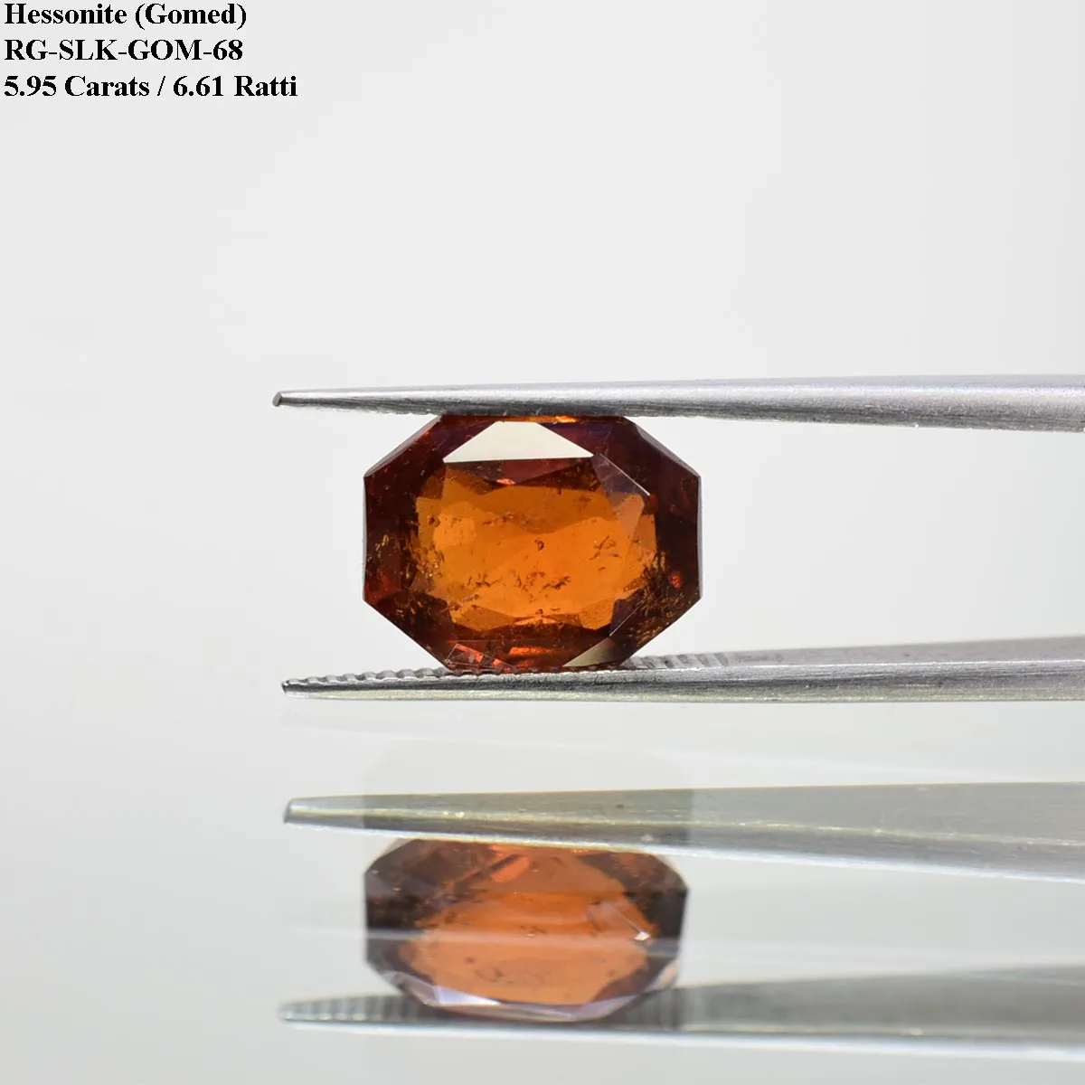 5.95 Carats Hessonite Garnet ( 6.61 Ratti Gomed ) - Image 2