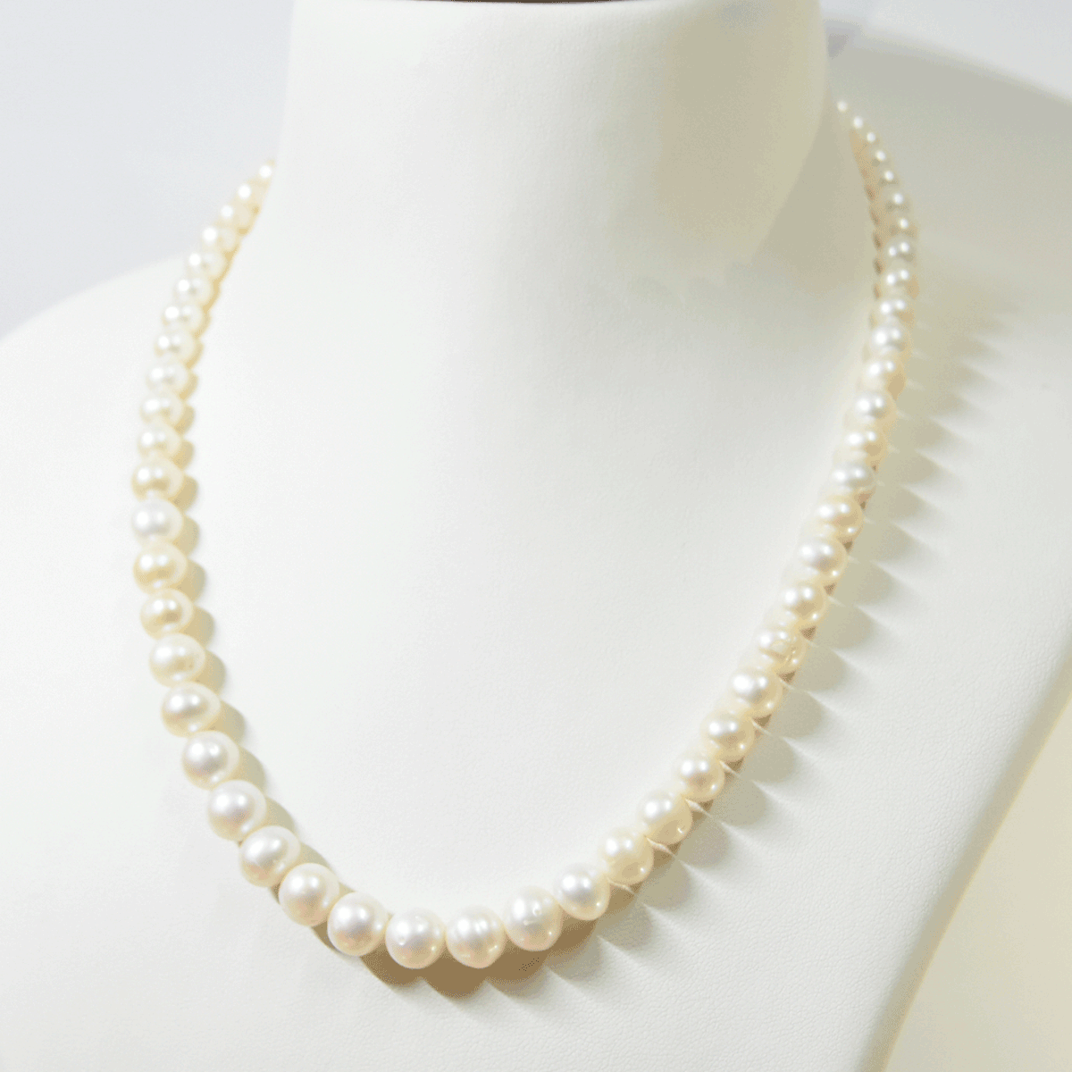 A Sinner In Pearls Pearl Flat Bead Necklace - Farfetch