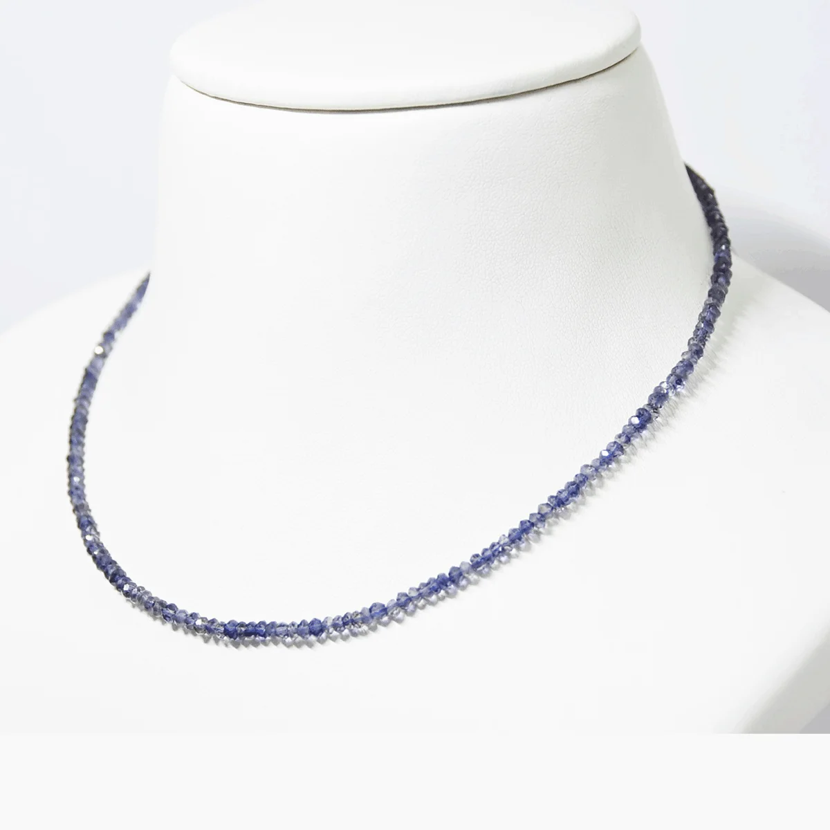 Natural Iolite Beads Necklace ( Nili Stone Mala ) - Image 5