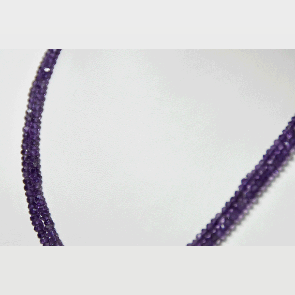 Sterling Silver Round Amethyst Beaded Purple Gemstone Strand Necklace –  81stgeneration
