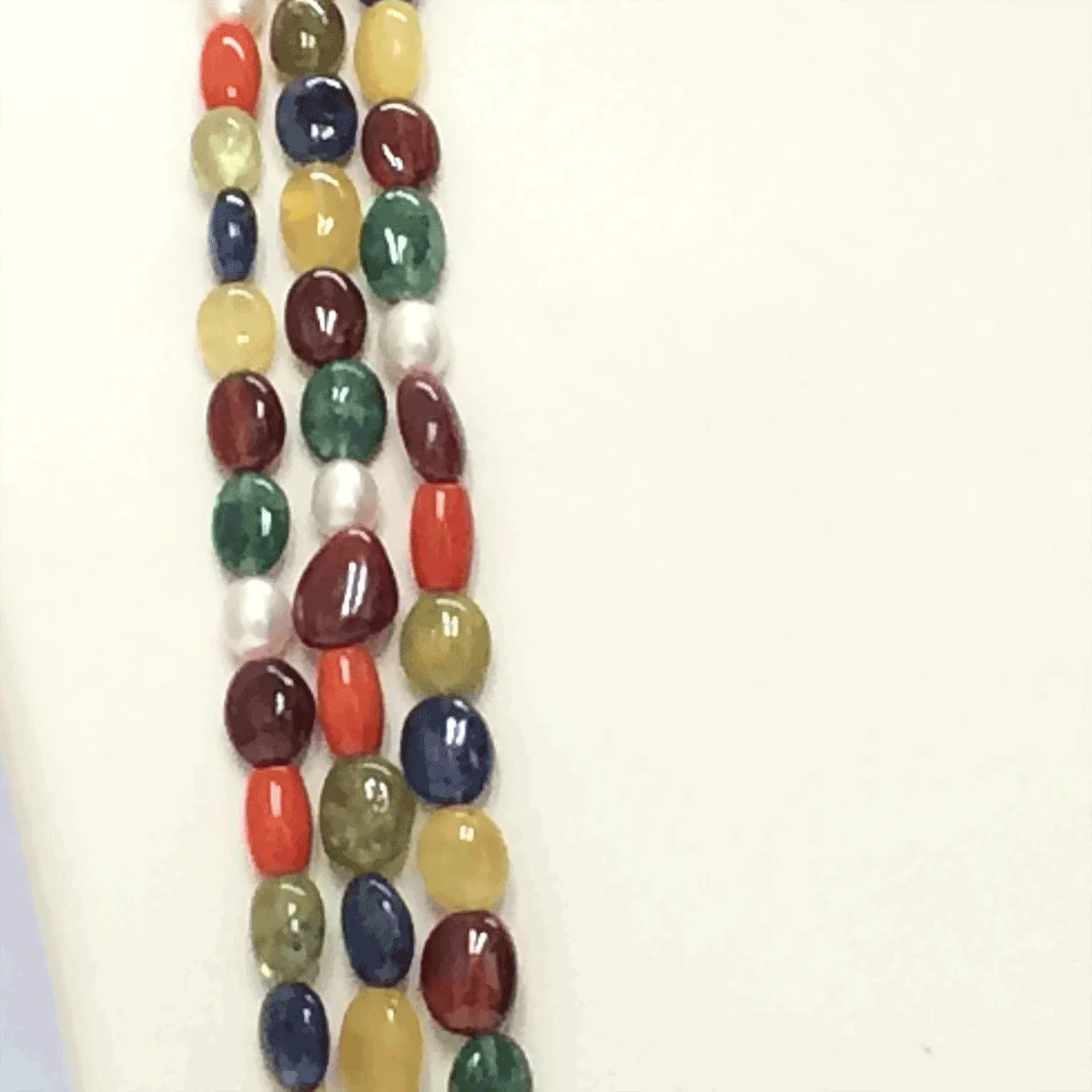 Navratan Stone Mala Necklace with Lab Certificate - Image 5