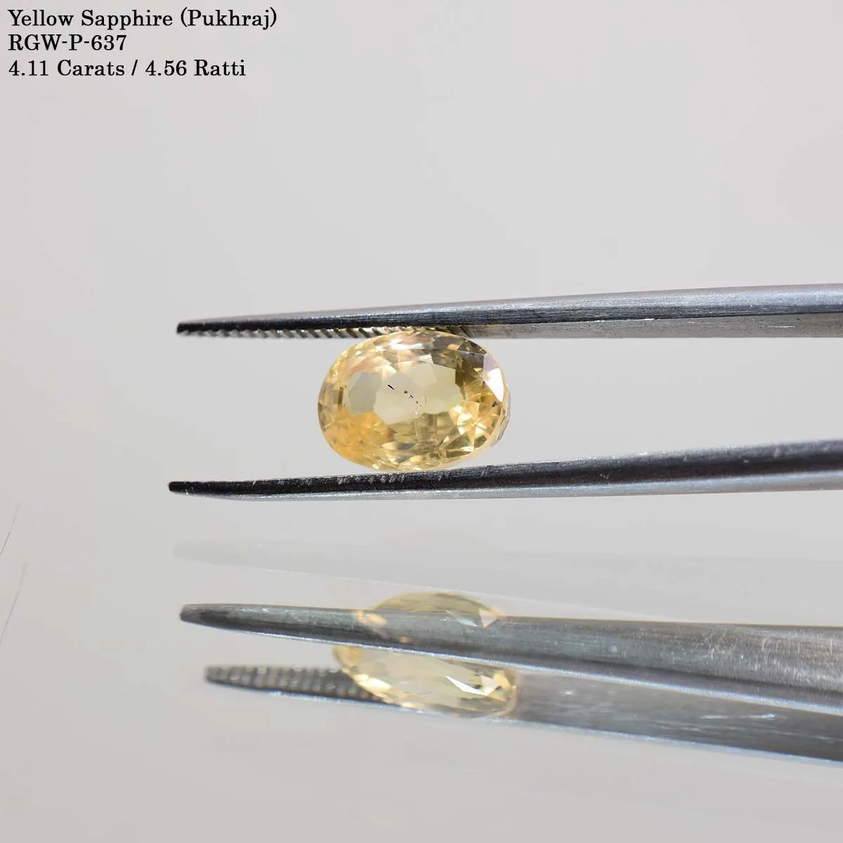 4.11 Carats Yellow Sapphire ( 4.57 Ratti Pukhraj ) - Image 2