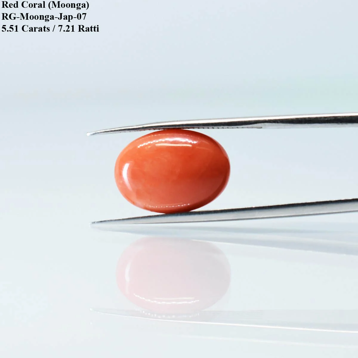5.51 Carats Red Coral ( 6.12 Ratti Moonga ) - Image 3
