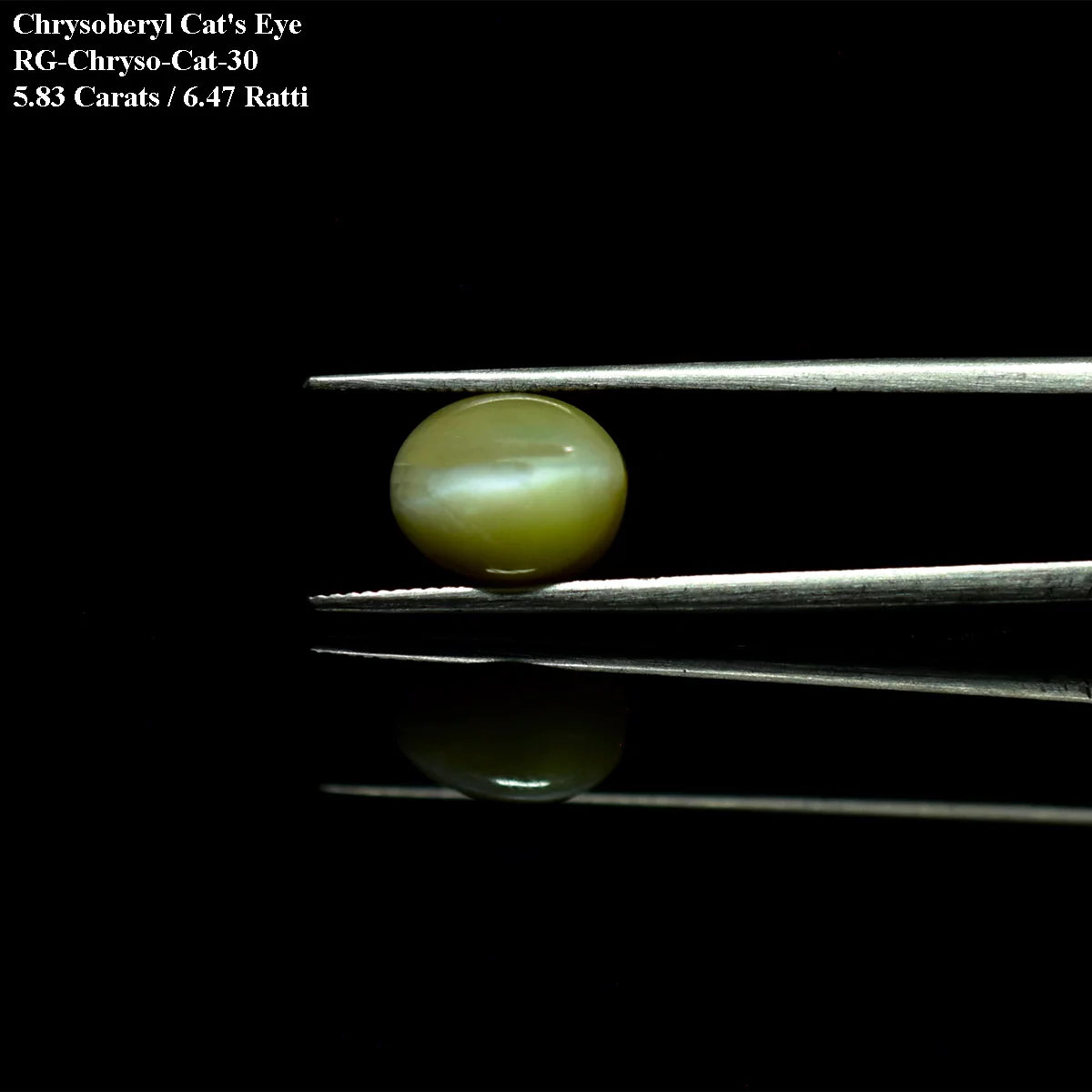 5.83 Carats Chrysoberyl Cat's Eye ( 6.48 Ratti Lehsuniya ) - Image 2