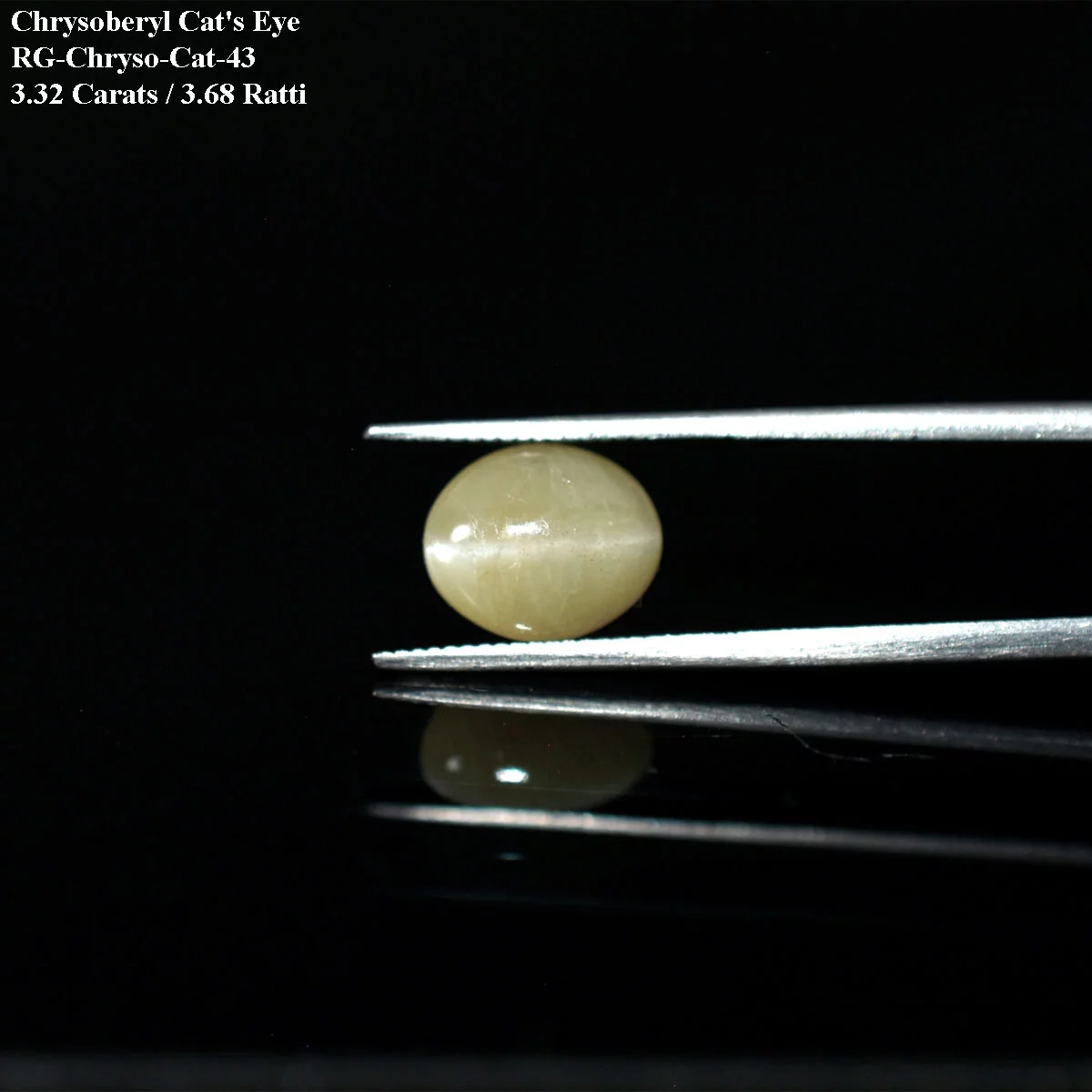 3.32 Carats Chrysoberyl Cat's Eye ( 3.69 Ratti Lehsuniya ) - Image 2
