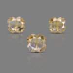 Natural Citrine Hand Made Carved Flower 3 pcs Set