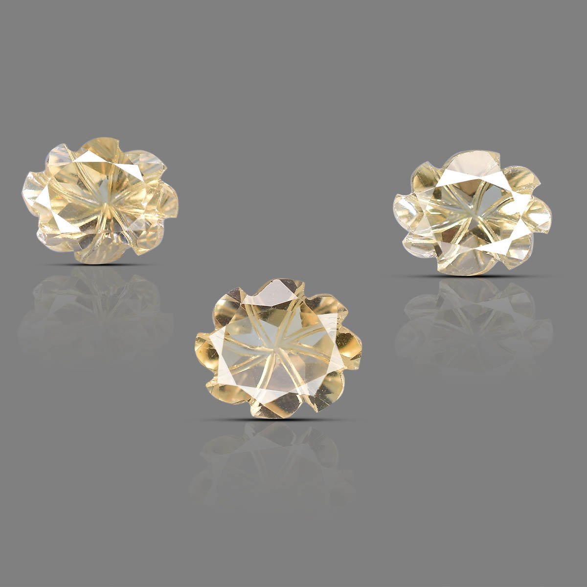 rg-citrin-flower-3pcs-carv-08-1 Natural Citrine Handcrafted Carved 3 pcs Set - Image 1