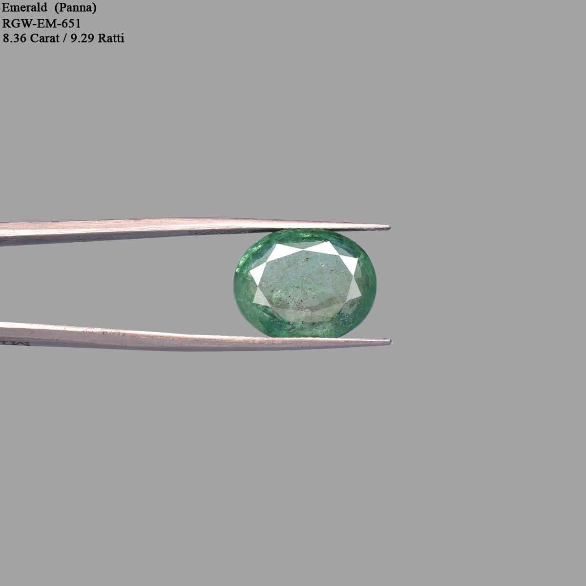 rg-em-651-4 8.36 Carats Emerald ( 9.29 Ratti Panna ) - Image 4