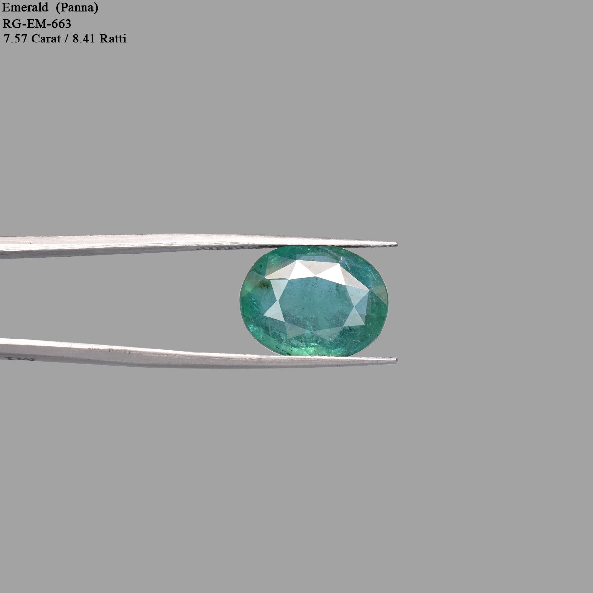 rg-em-663-4 7.57 Carats Emerald ( 8.41 Ratti Panna ) - Image 4