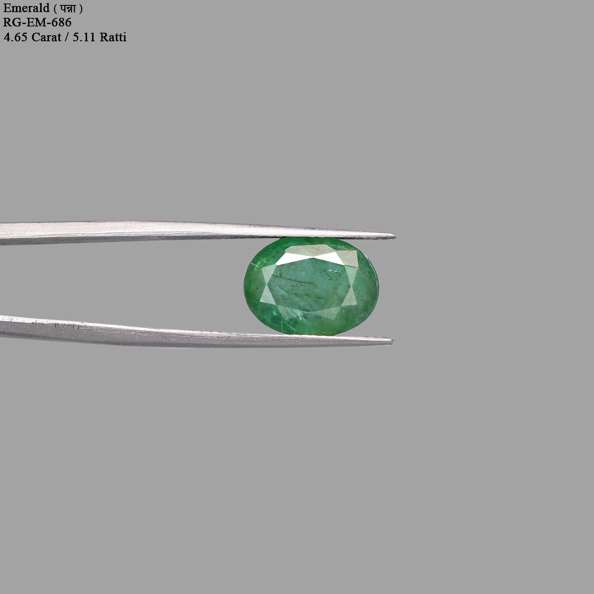 rg-em-686-4 4.65 Carats Emerald ( 5.11 Ratti Panna ) - Image 4