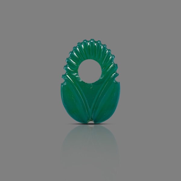 Natural Green Onyx Handcrafted Carved Stone