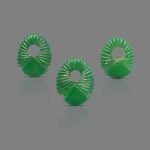 Natural Green Onyx Handcrafted Carved 3 pcs Set