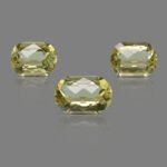Natural Lemon Topaz Handcrafted Carved 3 pcs Set