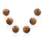 Natural Tiger Eye Handcrafted Carving Flower Set