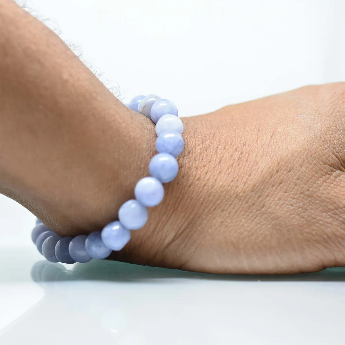 Angelite Gemstone Beaded Healing Bracelet For Youngsters
