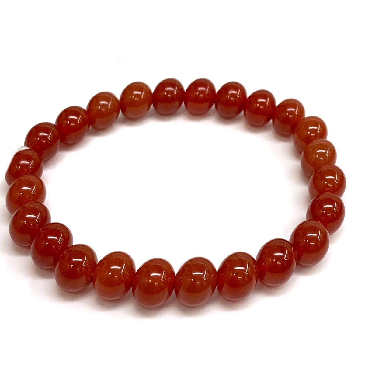 Crystal Bracelet  Buy Online Natural Orange Carnelian Cube Beads Bracelet