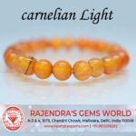 Carnelian Light 7 Inch Healing Stretch Bracelet For Boys & Girls