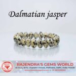 Dalmatian Jasper Gemstone 8mm Round Beads Healing Bracelet