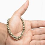 Golden Hematite Round Beads 8mm Stretch Bracelet For Boys & Girls