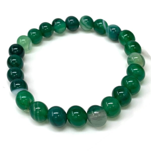 Green Agate Genuine Energy Healing Beads Stretch Bracelet