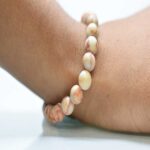 Melt Jasper Round Beads 8mm Gemstone Stretch Bracelet For Boys & Girls