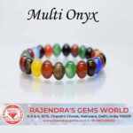 Multi Onyx Stylish Gemstone Round Beaded Bracelet For Men & Women