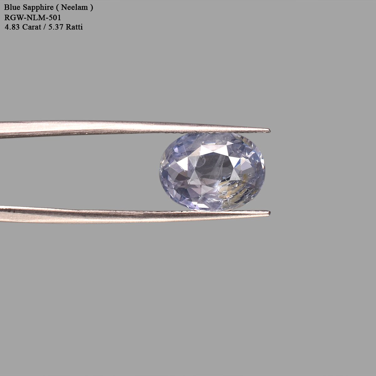 rgw-nlm-501-4 4.83 Carats Blue Sapphire ( 5.37 Ratti Neelam ) - Image 4