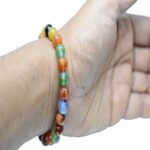 Natural Om Mantra Genuine Energy Round Beaded Bracelet