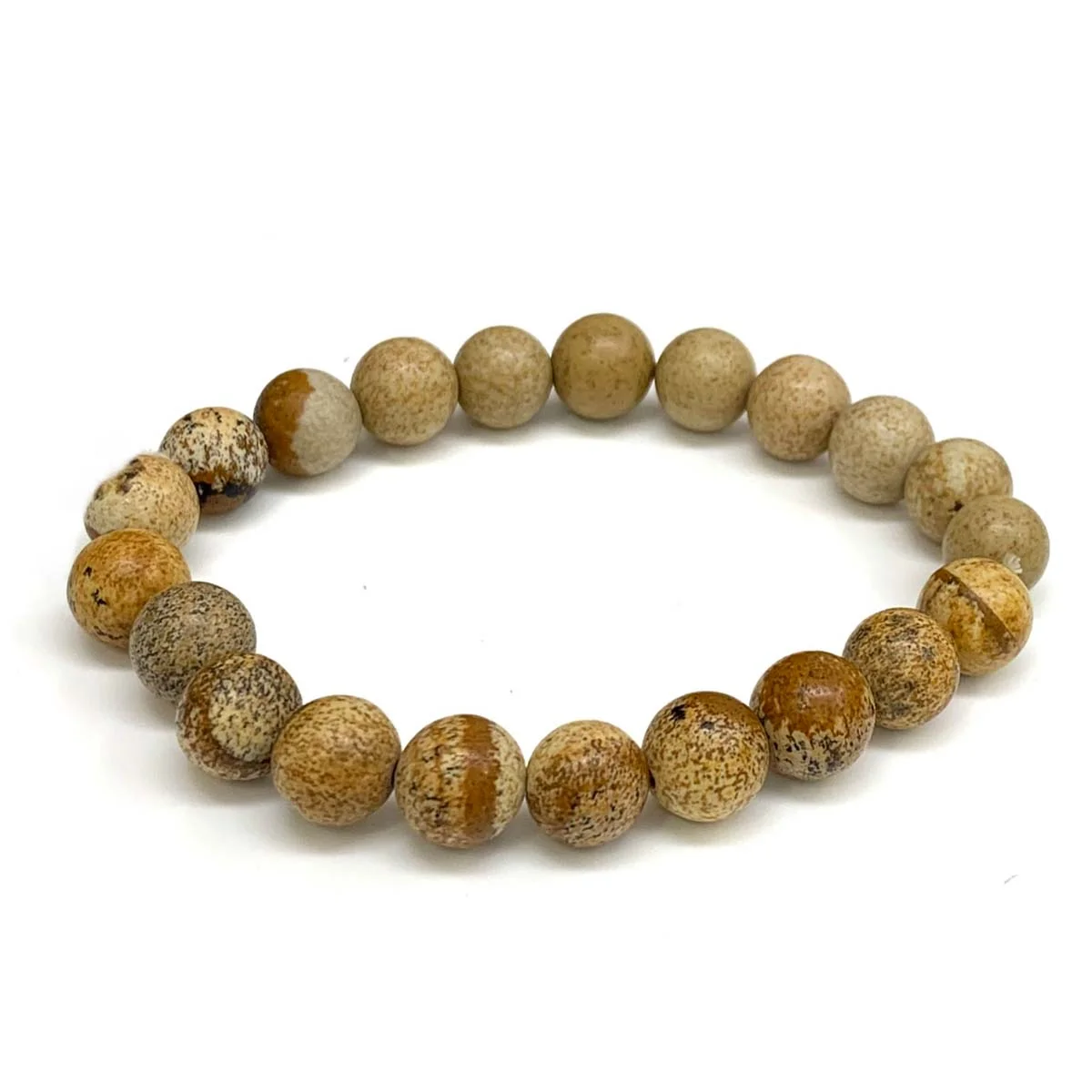 Picture Jasper 8mm Gemstone Natural Beaded Unisex Bracelet Picture Jasper 8mm Gemstone Natural Beaded Unisex Bracelet