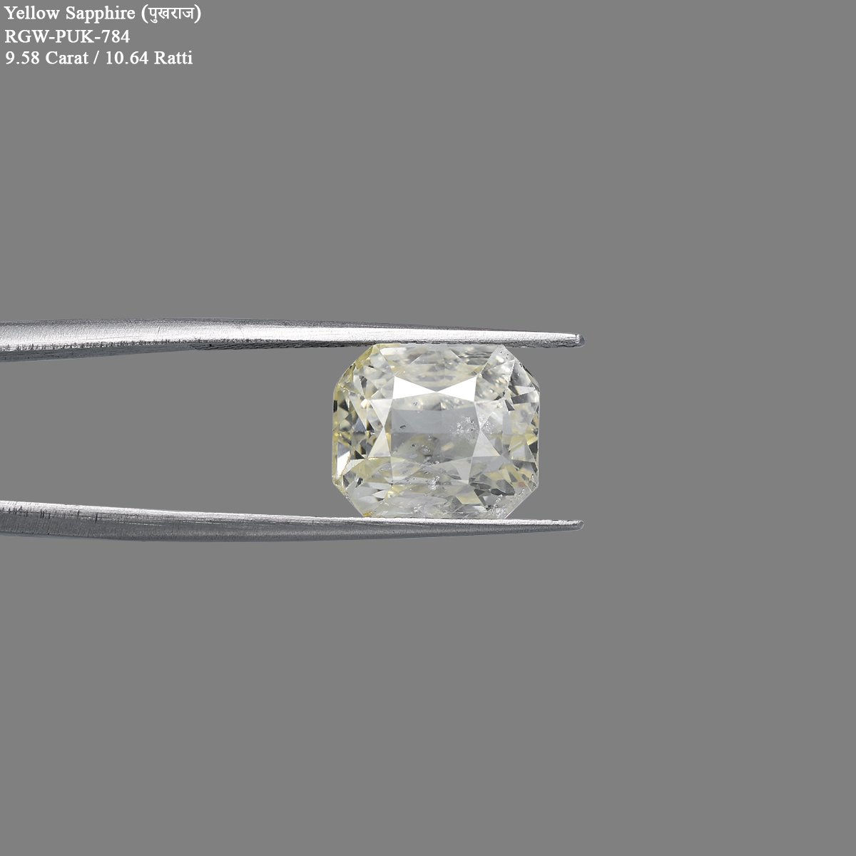 rgw-puk-784-2 9.58 Carats Yellow Saphhire ( 10.64 Ratti Pukhraj ) - Image 2