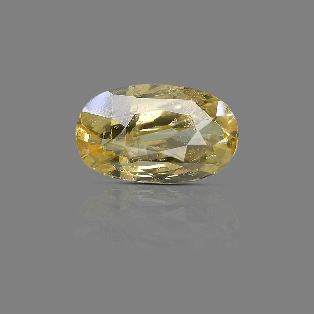 rgw-puk-942-1 5.64 Carats Yellow Sapphire ( 6.27 Ratti Pukhraj ) - Image 1