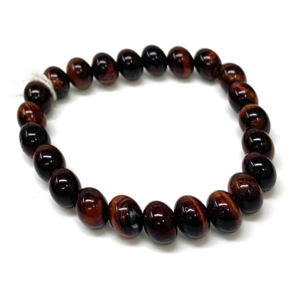 Red Tiger Eye Gemstone Beaded Healing Bracelet For Youngsters