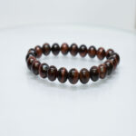 Red Tiger Eye Gemstone Beaded Healing Bracelet For Youngsters