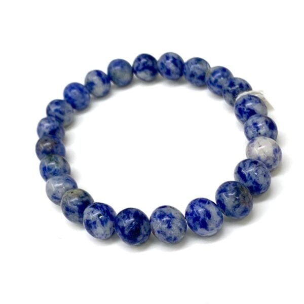 Sodalite Bracelet 8mm Gemstone Natural Beaded Unisex Bracelet