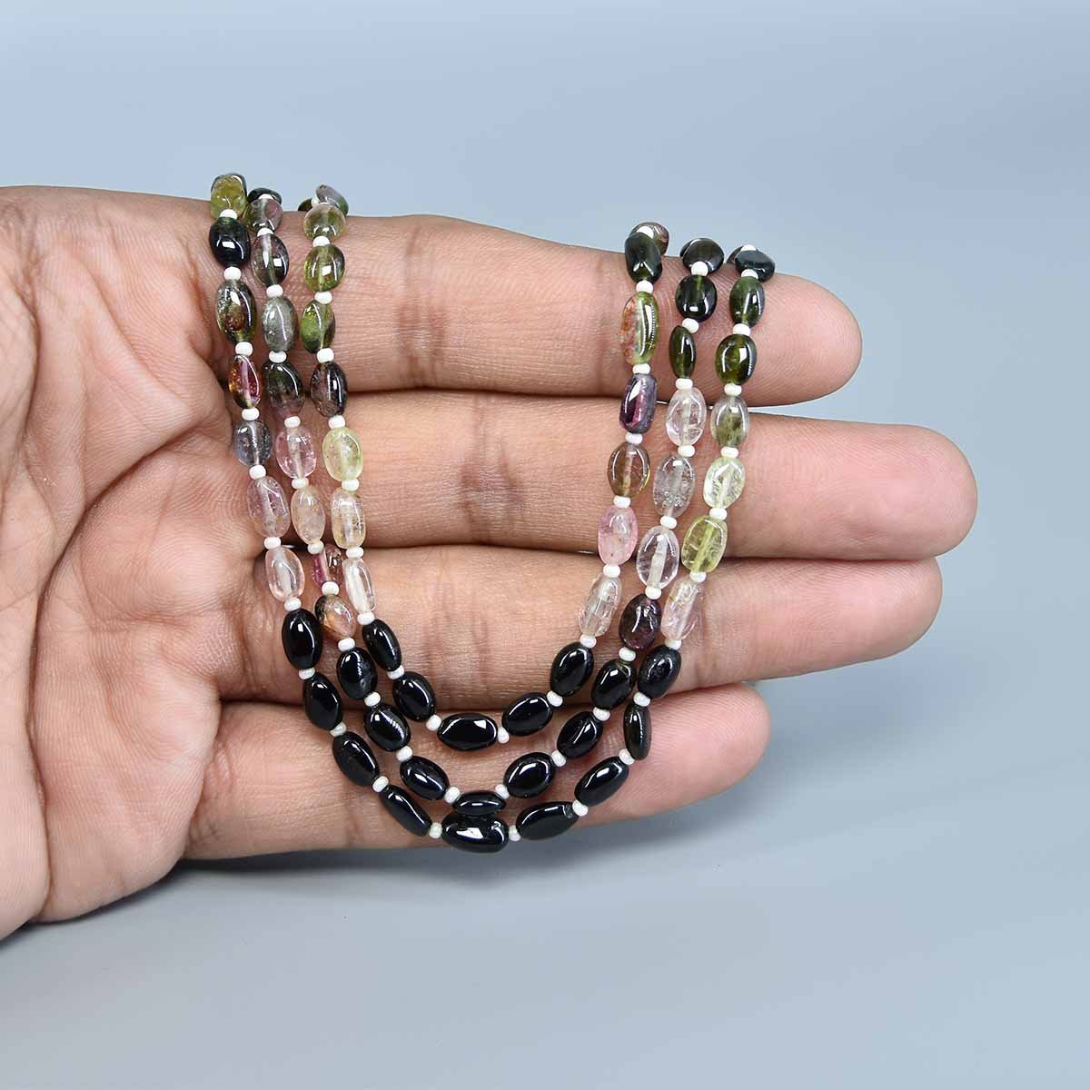 Multi Colour Oval Necklace Multi Colour Oval Necklace