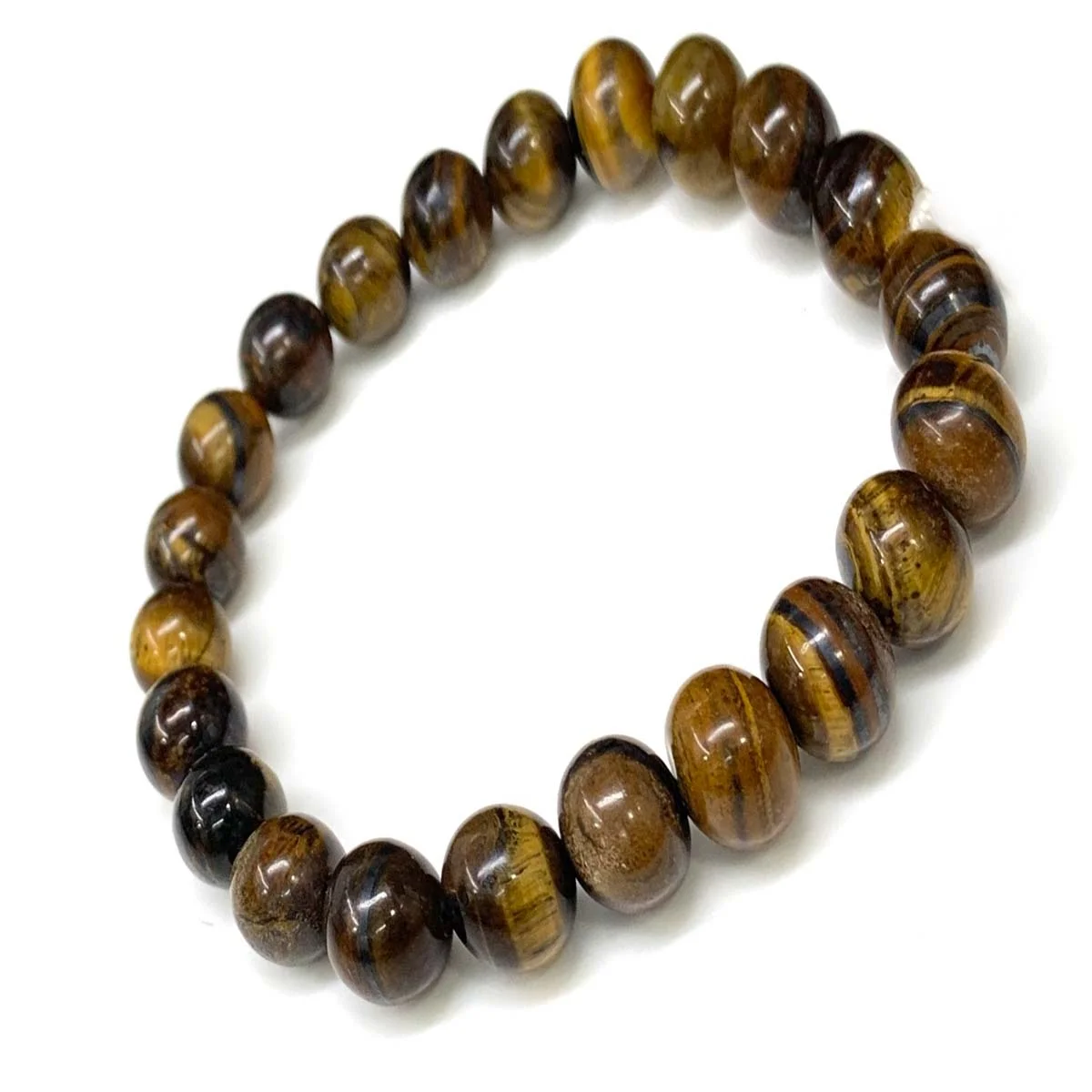 Tiger Eye Gemstone Beaded Bracelet For Men & Women