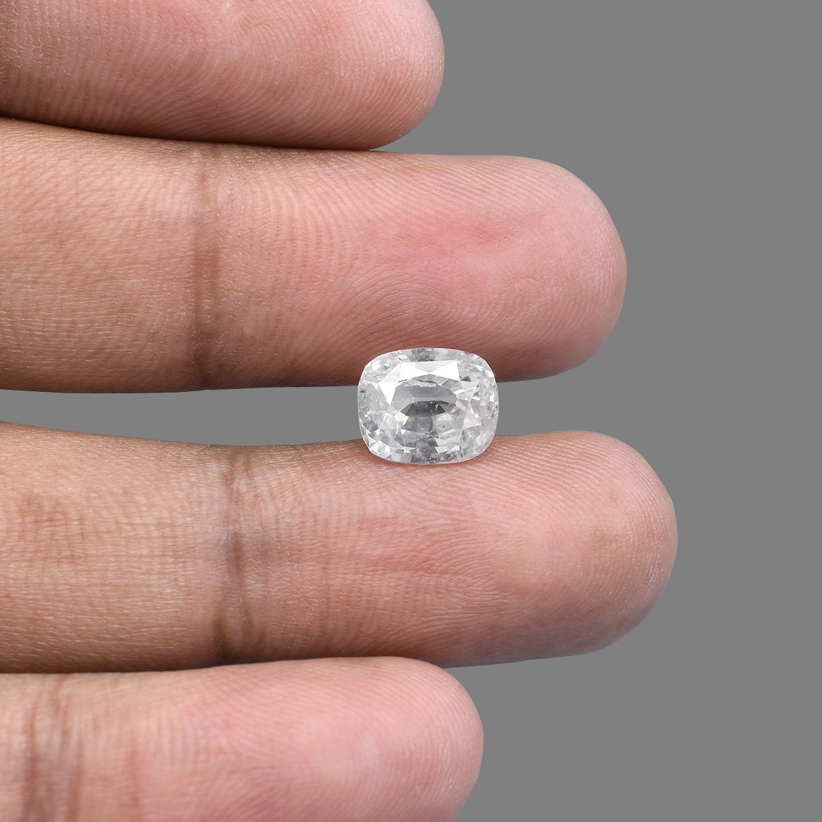 rgw-wpuk-787-5 5.78 Carats White Sapphire ( 6.42 Ratti Safed Pukhraj ) - Image 5