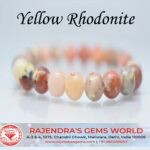 Yellow Rhodonite Gemstone Beaded Healing Bracelet For Youngsters
