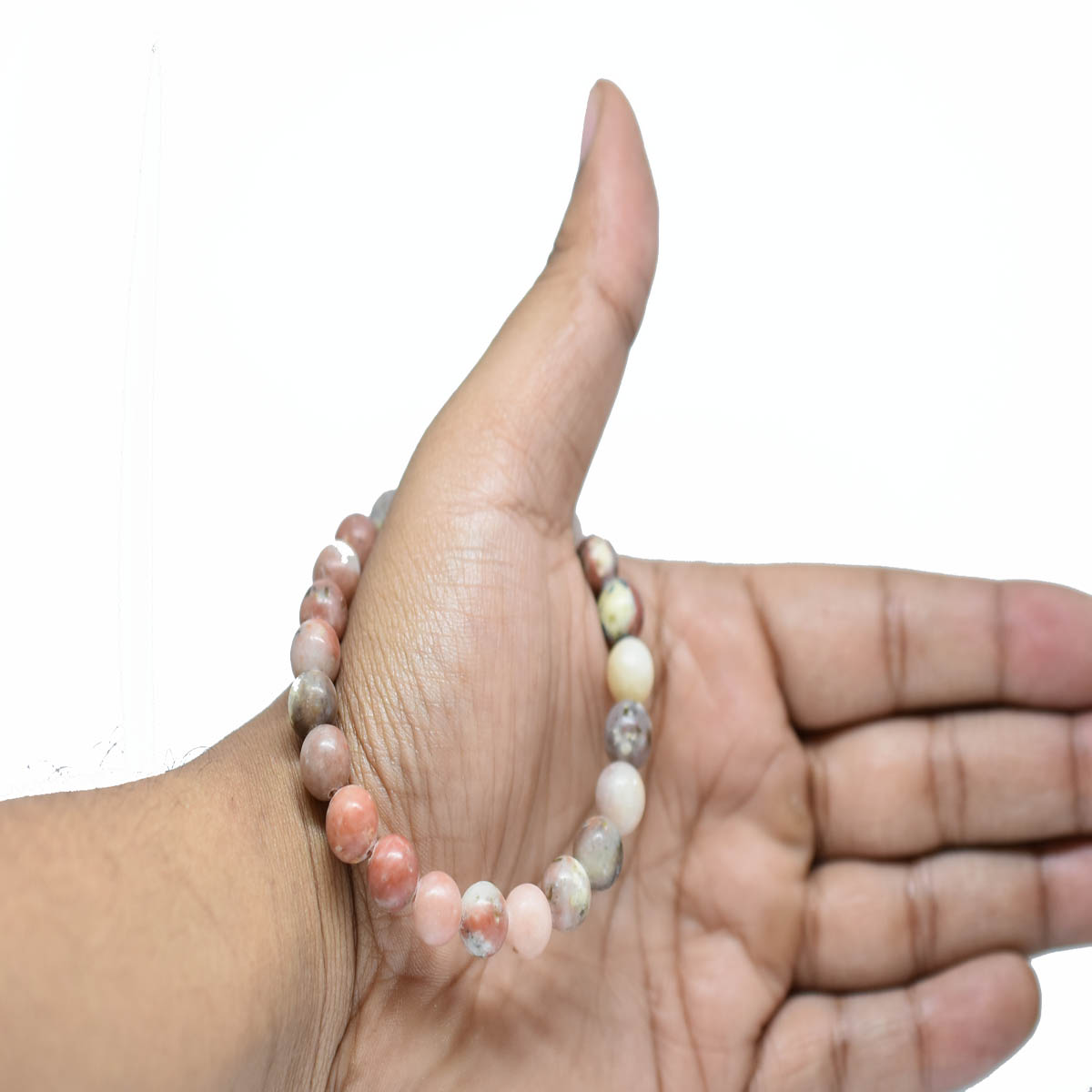 Rhodonite Bracelet | Buy Online Rhodonite Crystal Buddha Bracelet